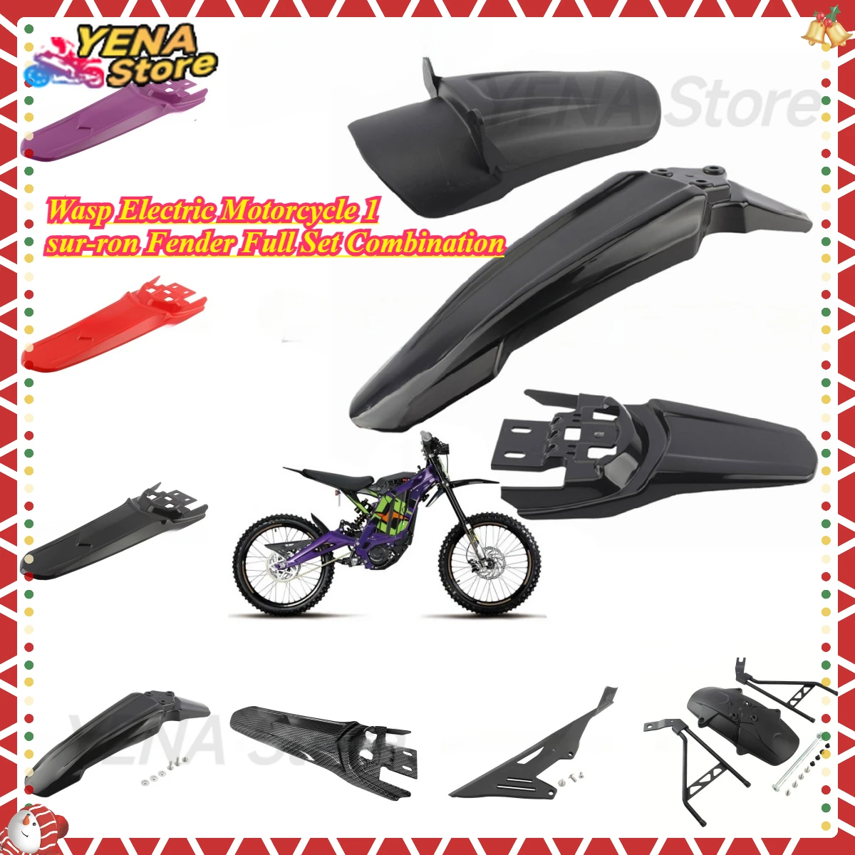 

Light bee-electric off-road motorcycle-sur-ron off-road vehicle motorcycle cover mud accessories parts protective cover fender