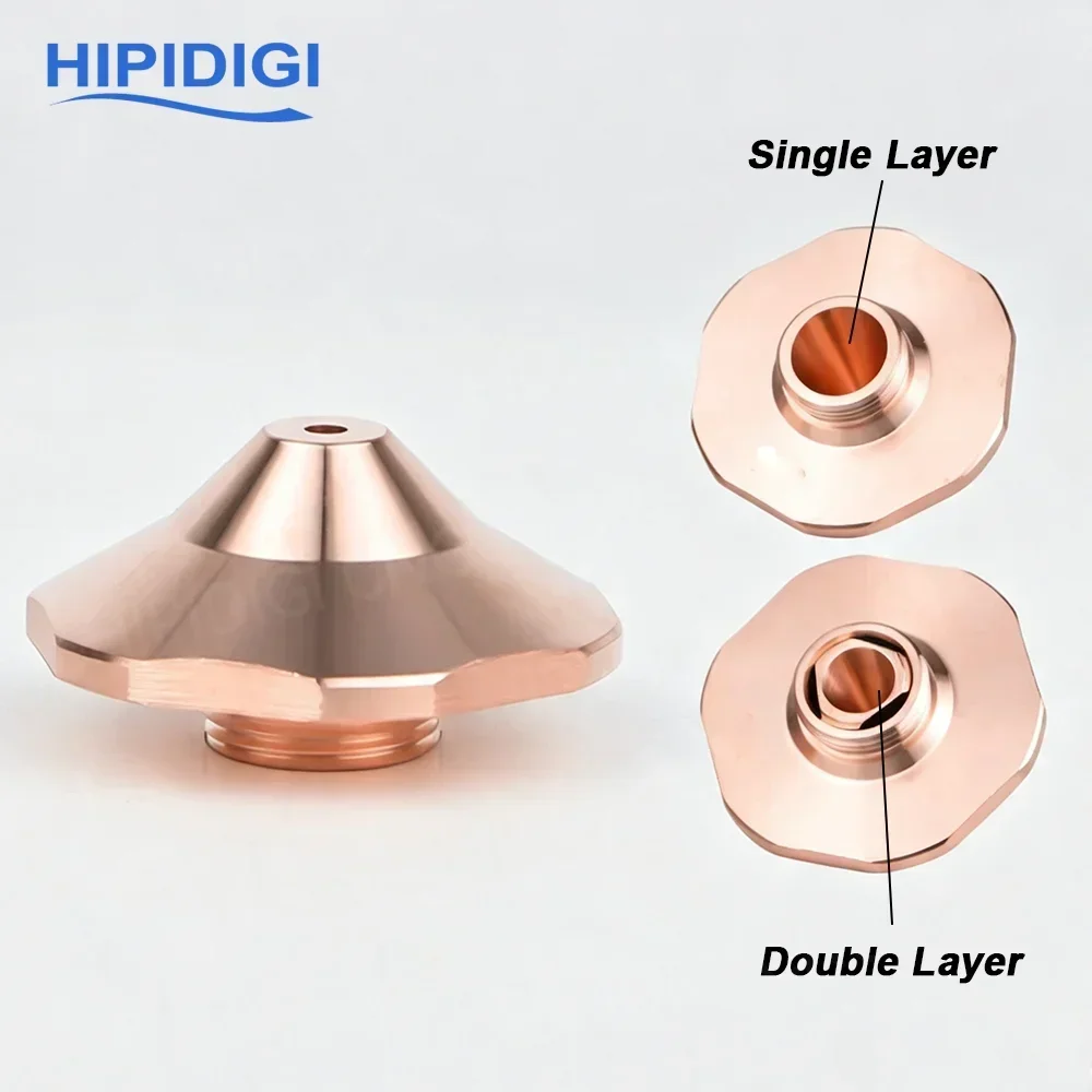 HSG D28 M11 H15 Fiber Laser Cutting Nozzle Hexagonal High Speed Nozzle  SC SE DC Bevel Nozzle for HSG WSX Fiber Cutting Head