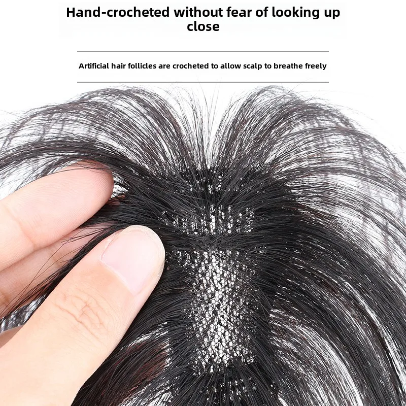 حجم 4x6 مشبك شعر بشري طبيعي في الانفجارات حافة غير مرئية استبدال هامش الجبين شعري الانفجارات الفرنسية للنساء ارتداء اليومي