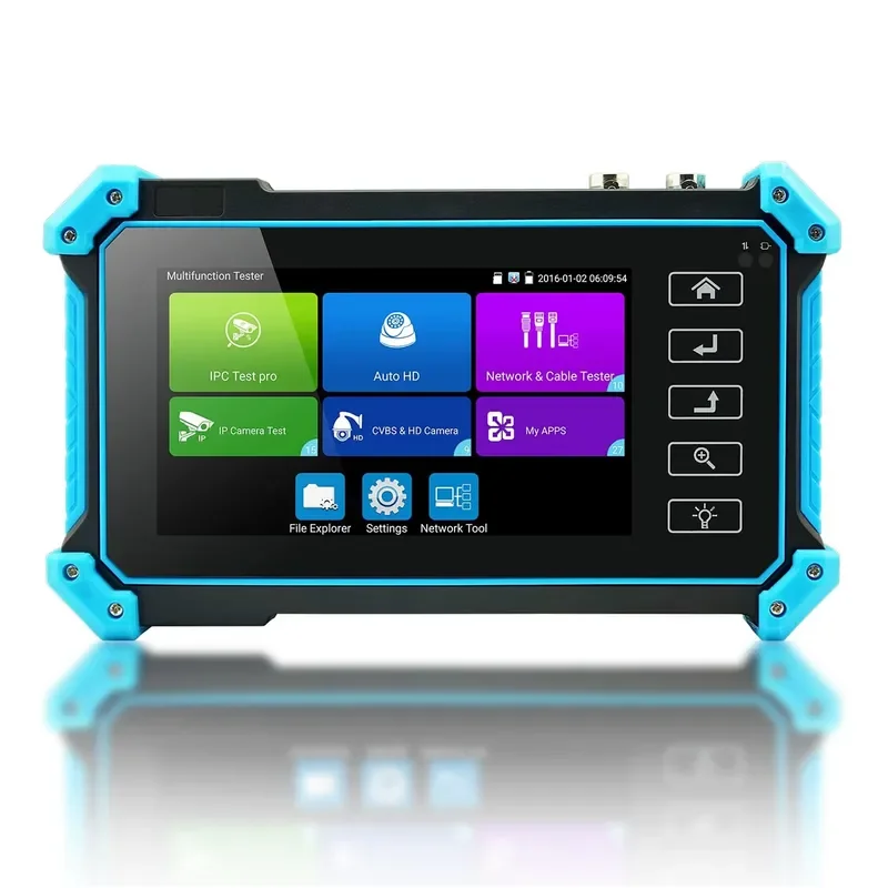 8MP 6 in 1 AHD CVI TVI CVBS CCTV Camera Tester for IPC-5200 Plus High Definition Video Monitor IPS Touch Screen IP Camera