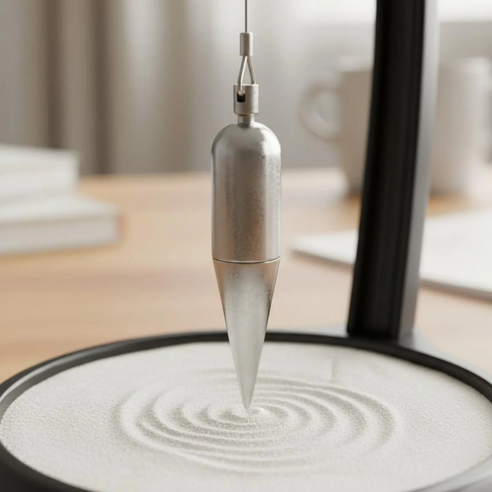 Weighted Sand Pendulum Stress Relief Sand Drawing Pendulum Dynamic Sculpture Creative Gift House Decoration Science Toy for Desk