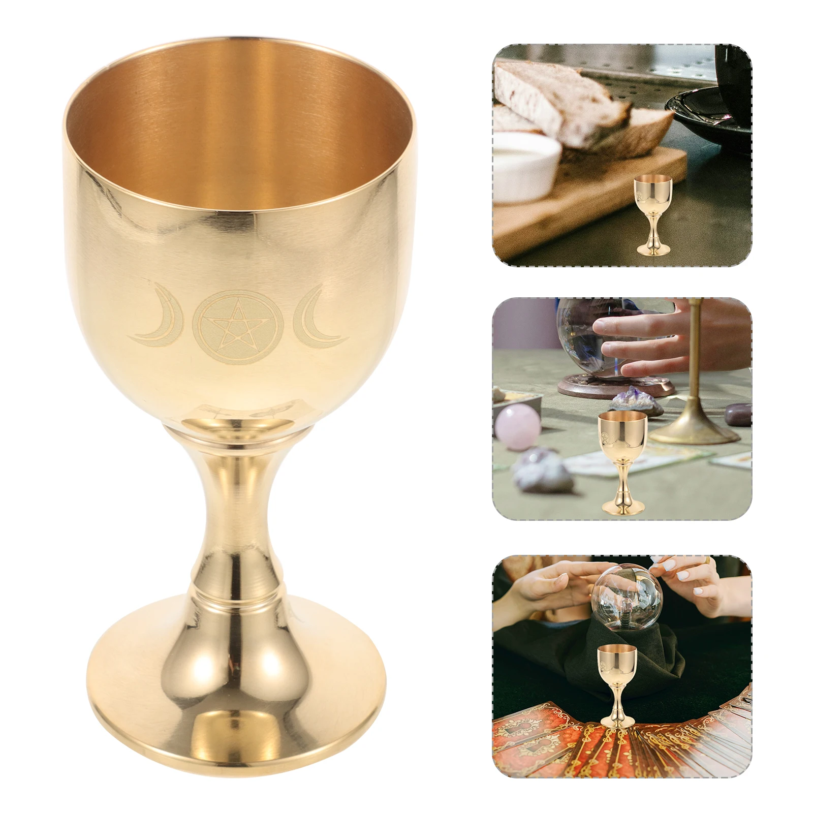 

Altar Cup Carved Temple Vintage Decor Embossed Decoration Baptismal Baby