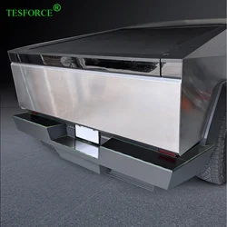 For Tesla Cybertruck Rear Bumper Tailgate Stainless Steel Protection Guard Trunk Cover Anti-dirty Guard Trim Trunk Protective