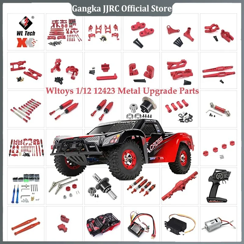 Amortiguador Delantero Y Trasero.Metal De Aleación Para Wltoys 12428 12429 12423 RC 1/12 RC, Piezas De Actualización, Accesorios