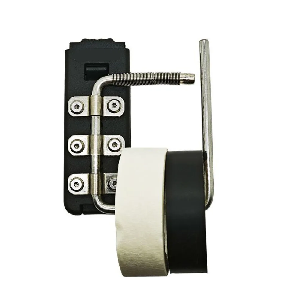 Tragbarer Schnellhaken mit Klebeband, Gürtelschnalle, faltbar, aus Edelstahl und Nylon, für Elektriker, als Geschenk für Männer – Detail 1