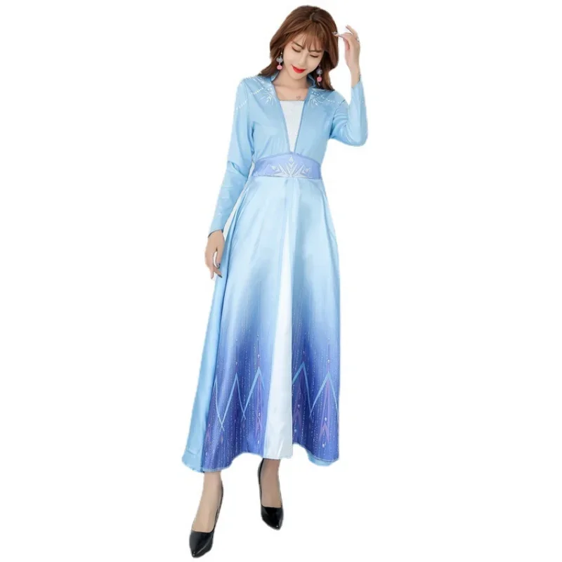 Косплей Снежная Королева, платье Барби для взрослых, Хэллоуин, косплей, стразы, костюм Анны, наряд принцессы ледяной королевы, полный комплект