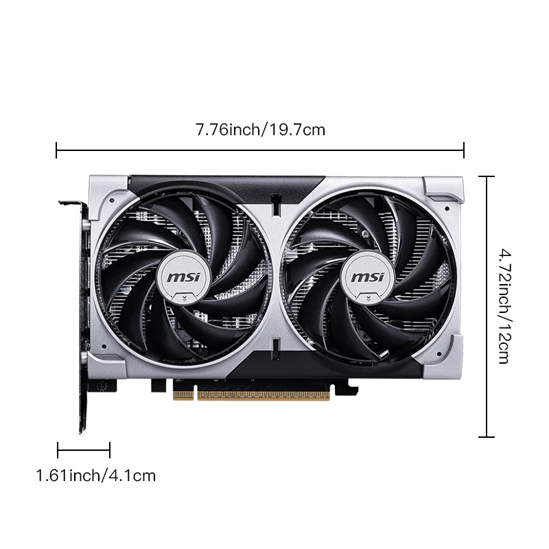 بطاقة رسومات الألعاب MSI RTX5060 8G VENTUS 2X OC NVIDIA GeForce RTX 5060 8GB GDDR7 128Bit 8Pin بطاقة فيديو لسطح المكتب placa de