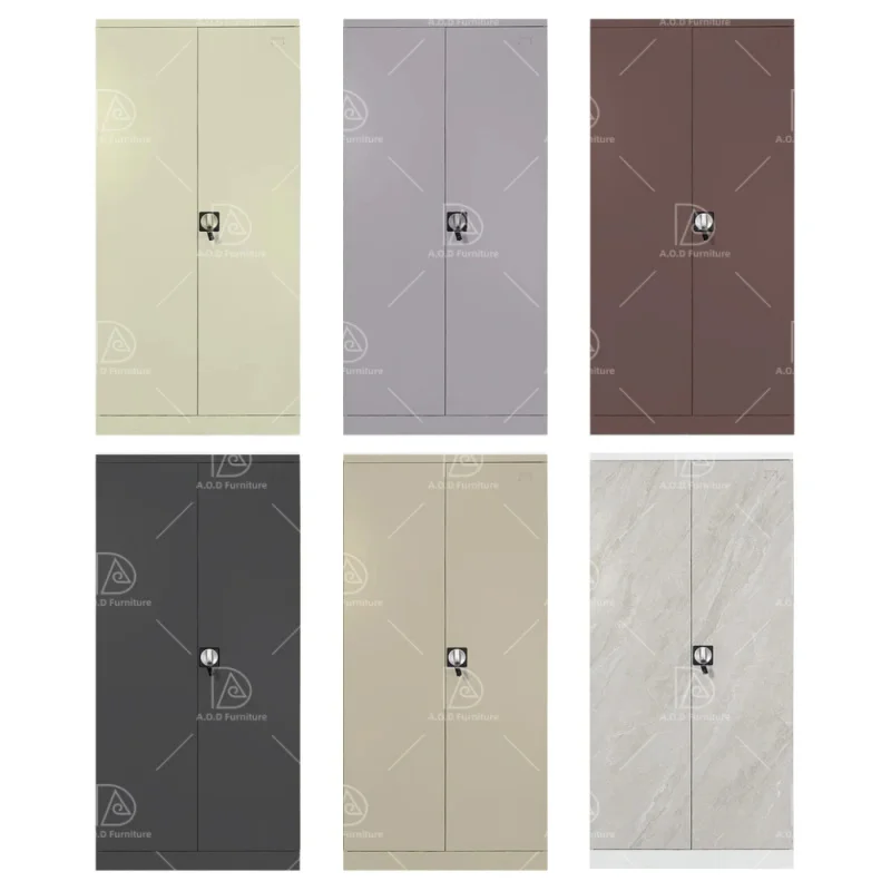 custom.Dual-Door Swing Digital Lock Steel Locker Metal Storage Iron Cupboard Hospital Supermarket Dining or Basement Use