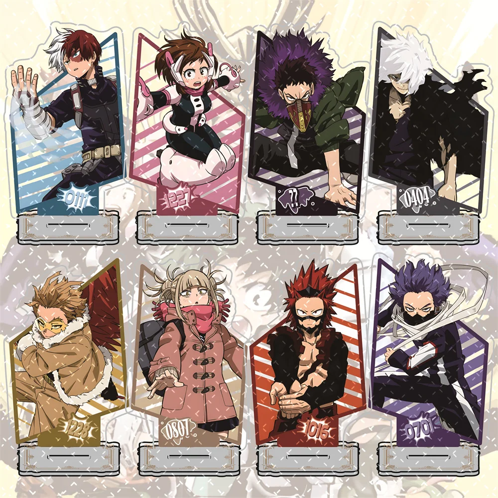 

My Hero Academia Colorful Frame Acrylic Stand 10cm - Assorted Hero Action Poses Anime Peripheral Collectible Desktop Decor Gift