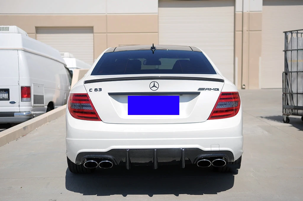 Per W204 Coupe 2 porte classe C C180K C200 Spoiler 2008-2014 di alta qualità in plastica ABS auto coda ala decorazione posteriore tronco Spoiler