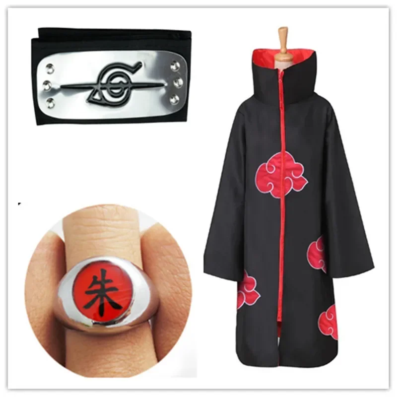 Costume Akatsuki Cloak Cosplay Sasuke Uchiha Cape Cosplay Itachi Clothing Cosplay Costume S-XXL