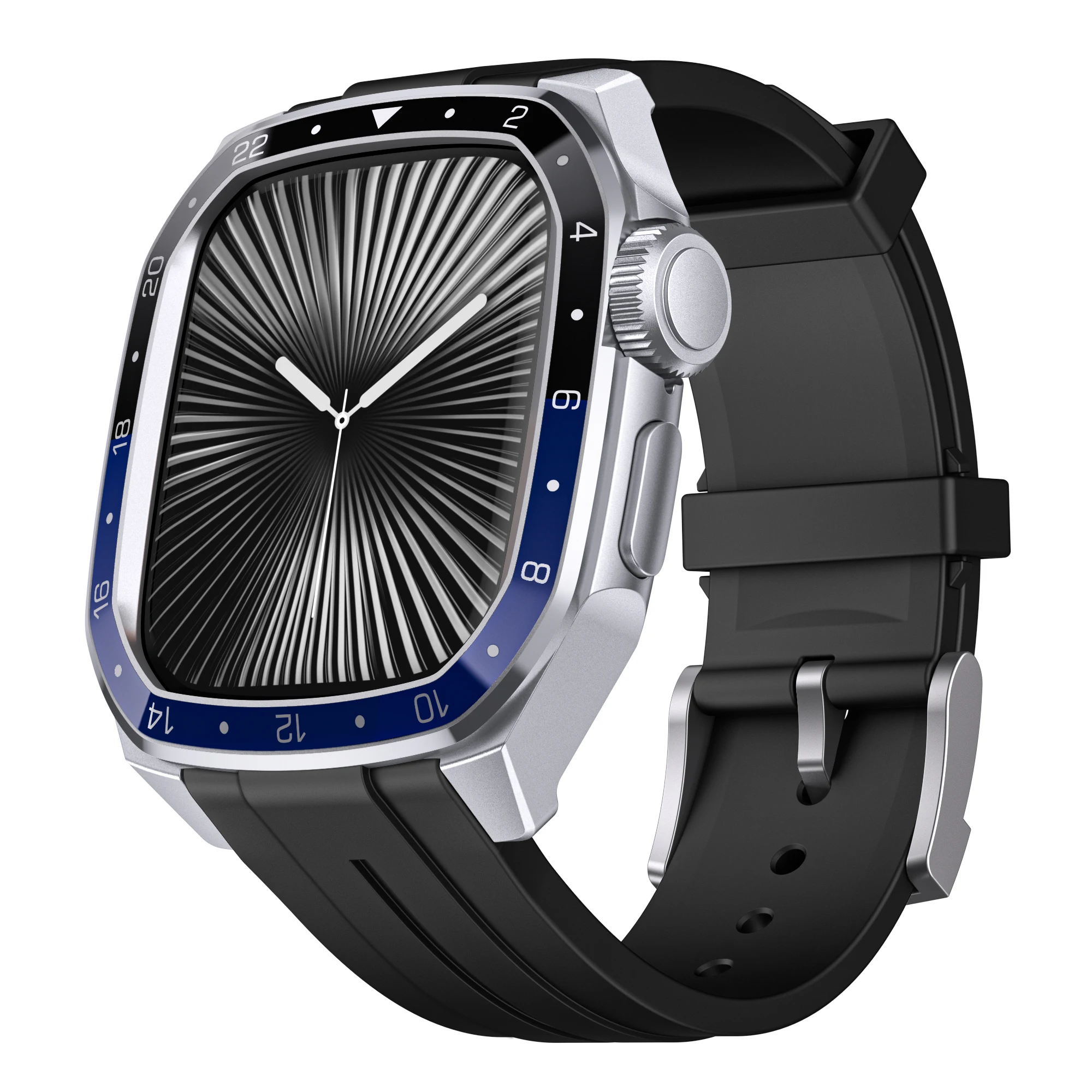 

Корпус из нержавеющей стали + силиконовый ремешок для Apple Watch, 46 мм, 45 мм, 44 мм, защитный чехол Iwatch Series 10, 9 8 7 6 5 4 Ultra 2