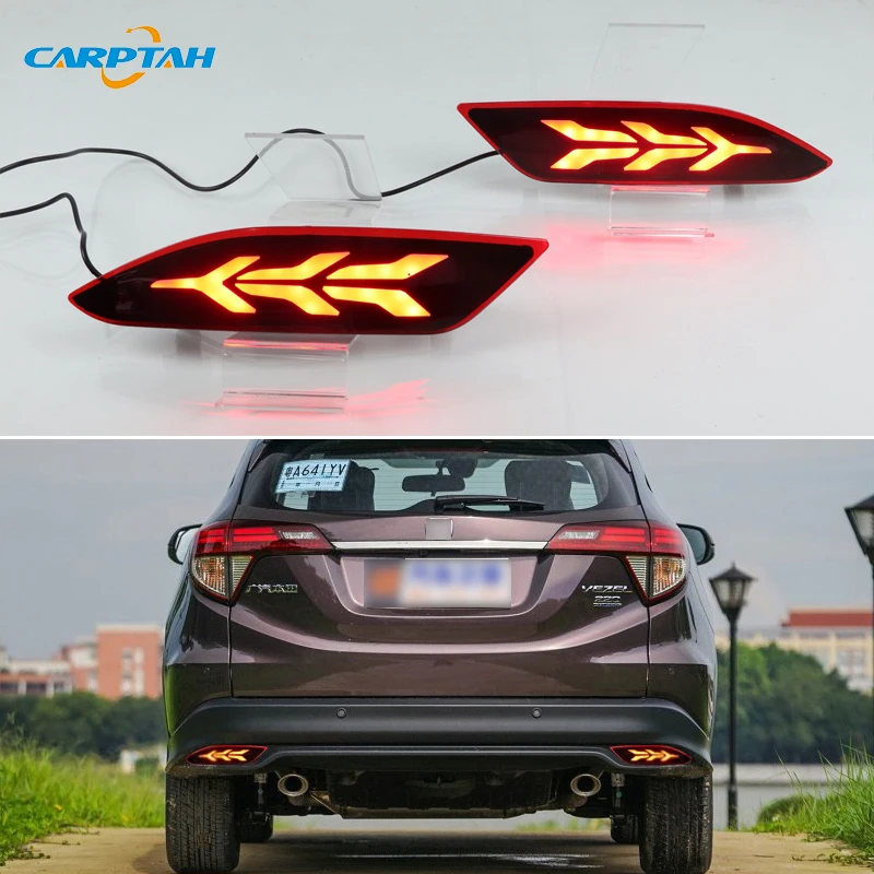 Car LED Rear Bumper Lamps For Honda HRV HR-V 2015-2020 Brake Light Turn Signal Backup Reflector Lamp Taillights Car Fog lamp