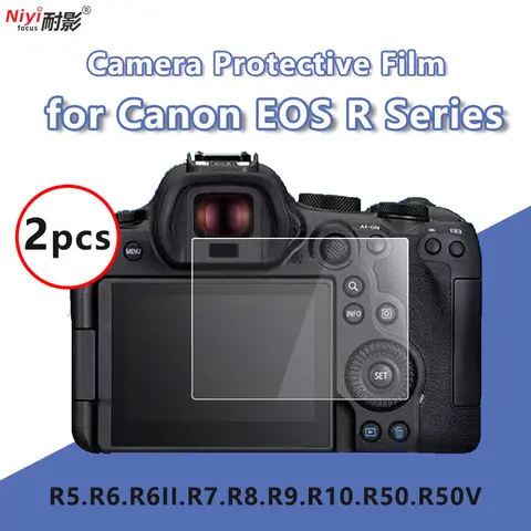 2x Camera Glass Film for Canon EOS R RF R6 R7 R8 R9 R10 R50 R6II RP Protective Tempered Screen Protector Waterproof Anti-scratch
