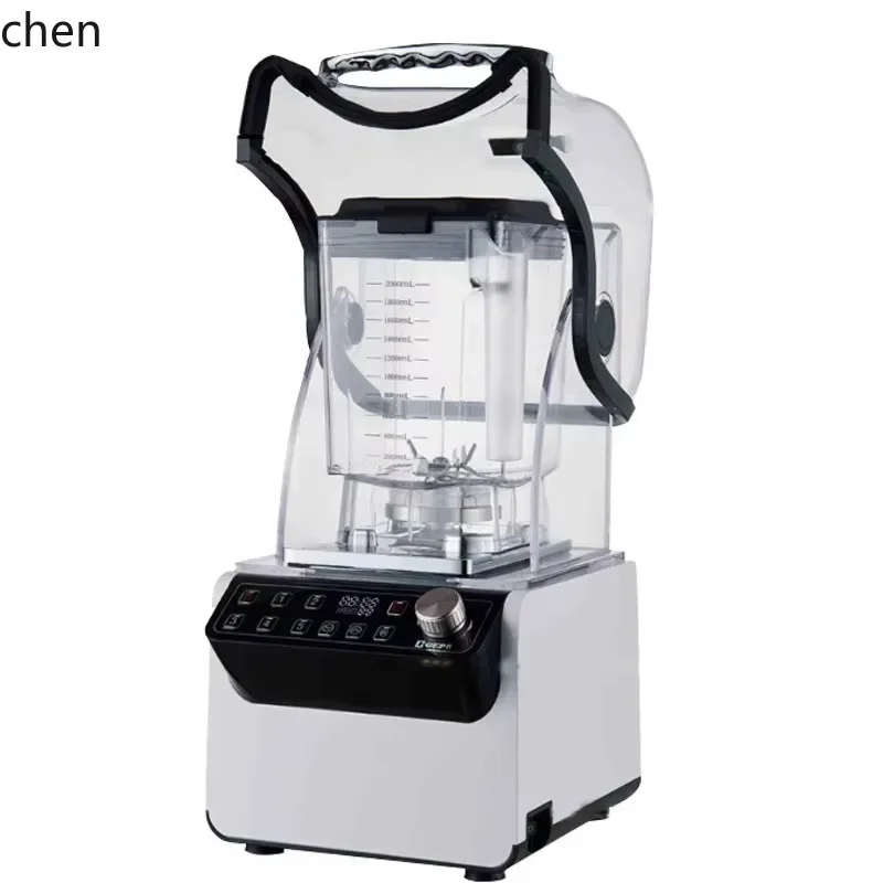 CC21Smoothie Machine for Milk Tea Shops with Cover, Silent Juicer, Blender, Ice Crusher