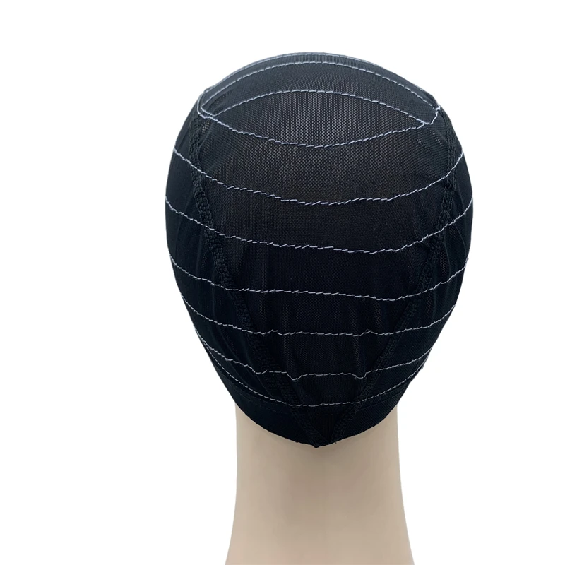 Perruque cheveux humain outils de coiffure ligne blanche 13X6 maille perruque u partie bonnet de perruque perruque faisant fermeture carte de guide dôme Cap