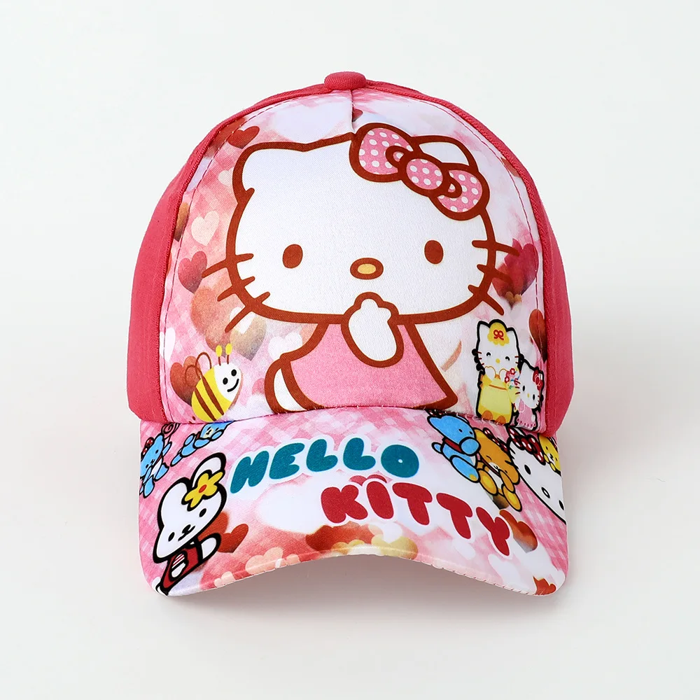 Sanrio Hello Kitty Melody Cool Hat Sun Hat Cute Kawaii Multi-Color Summer Sunscreen and Windproof Outdoor Equipment for Children