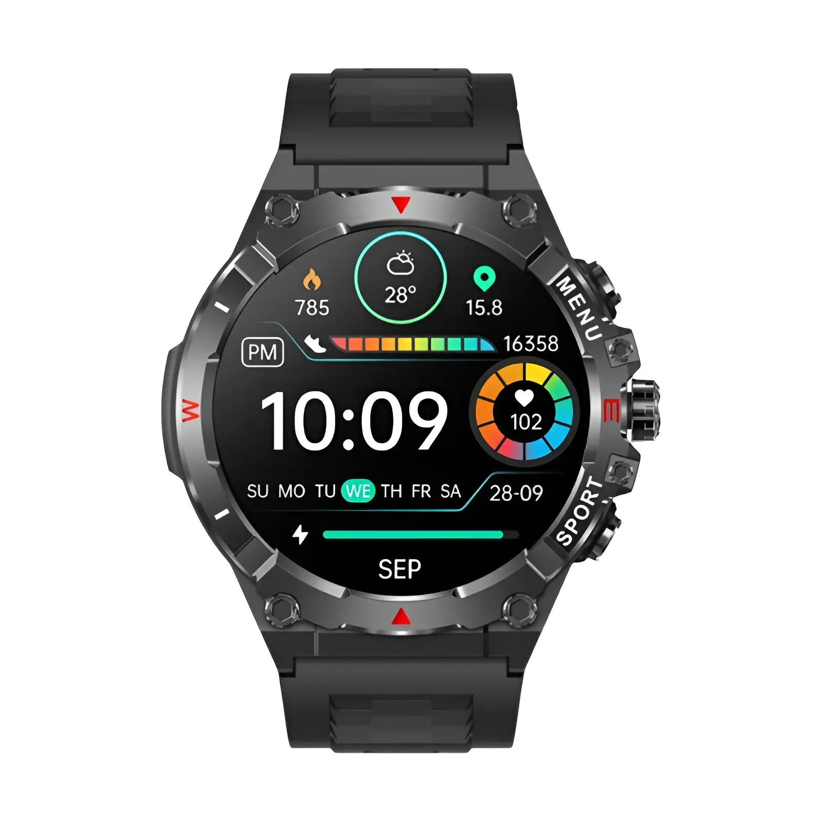 2025 colmi v76 gps smartwatch 1.43 "tela ultra amoled bússola embutida altímetro bluetooth chamada relógio inteligente 500mah bateria