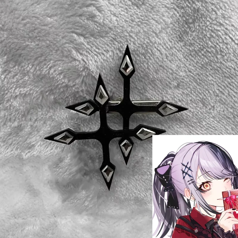 Shiori Novella دبوس الشعر أقراط الشعر الدعامة Mumei Nanashi Kronii Ouro تأثيري الدعامة