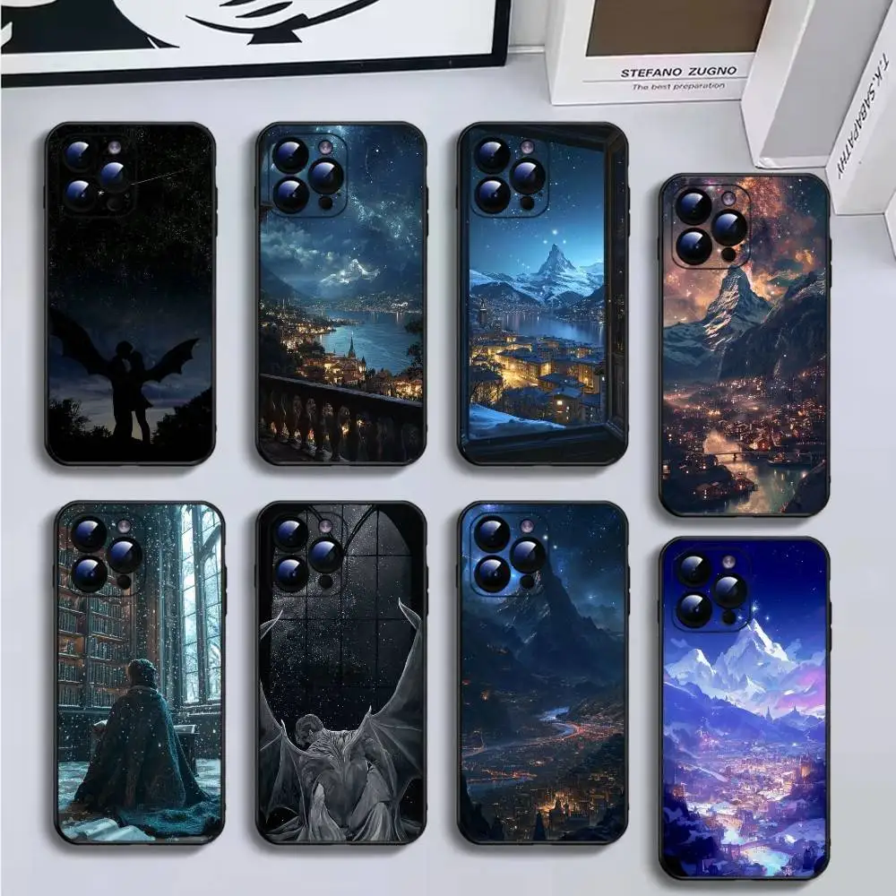 

Acotar A Court of Mist and Fury Phone Case For iPhone16,15,14,13,12,11 Plus,Pro Max,XS,X,XR,SE,Mini,8,7,Soft Black Cover