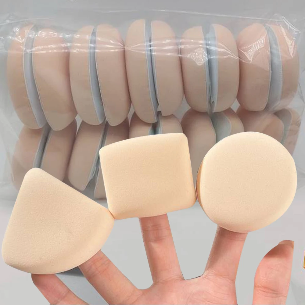 Quadrado e redondo pó de maquiagem, base confortável, seca e úmida, liquidificador de maquiagem, Smooth Cosmetics Sponge Puffs, 1-9Pcs