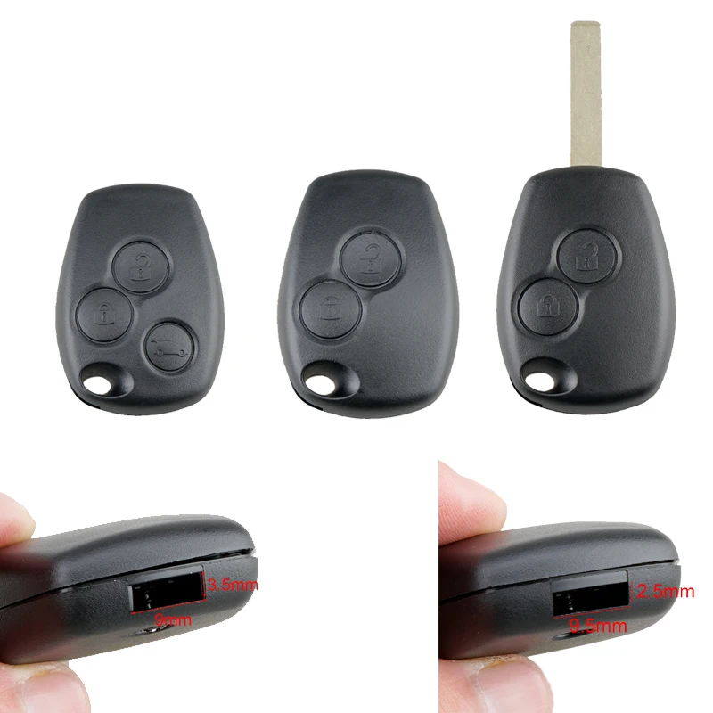 2 / 3 Buttons Remote Car Keyless Key Fob Case Shell for Espace Sandero Kangoo/Renault MeganeRenault / Nissan Almera