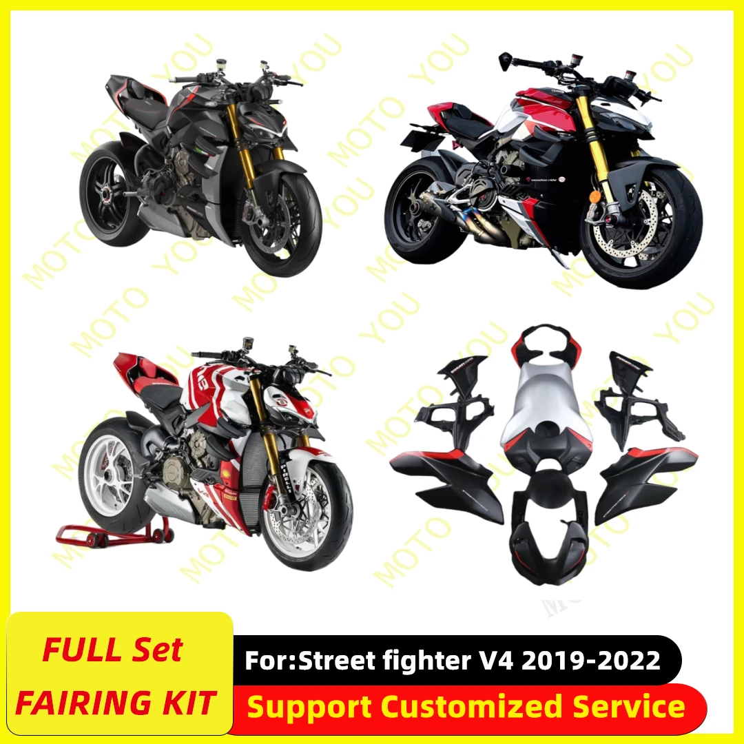 

Full Set Motorcycle Fairings Fit For Ducati Street Fighter V4 SP 2019 2020 2021 2022 Fairing Kit Painted Bodywork New ABS 4Gifts