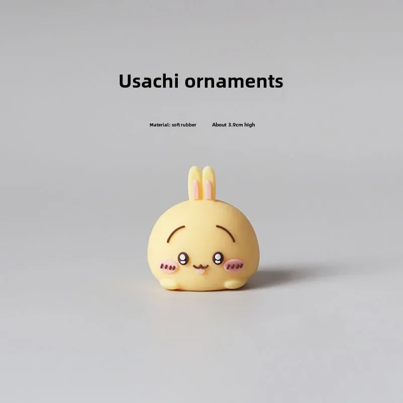 Chiikawa 3D Sculpture en plastique petite décoration de maison Portable mignon Mini ornement de bureau jouets soulagement du Stress cadeaux d'anniversaire nouveau