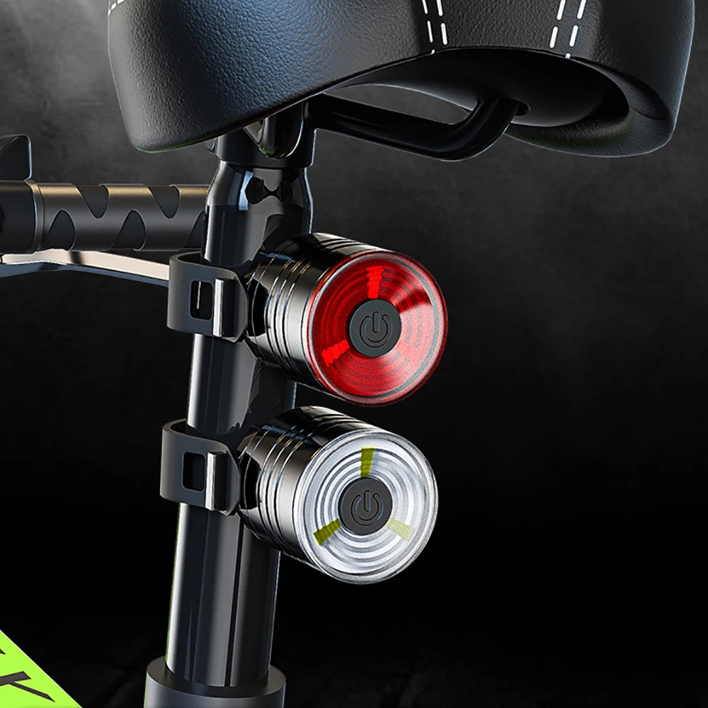

USB Rechargeable Bike Tail Light - 3 Mode LED Rear Safety Light Waterproof for MTB Bicycle, for Helmet/Seatpost Night Riding