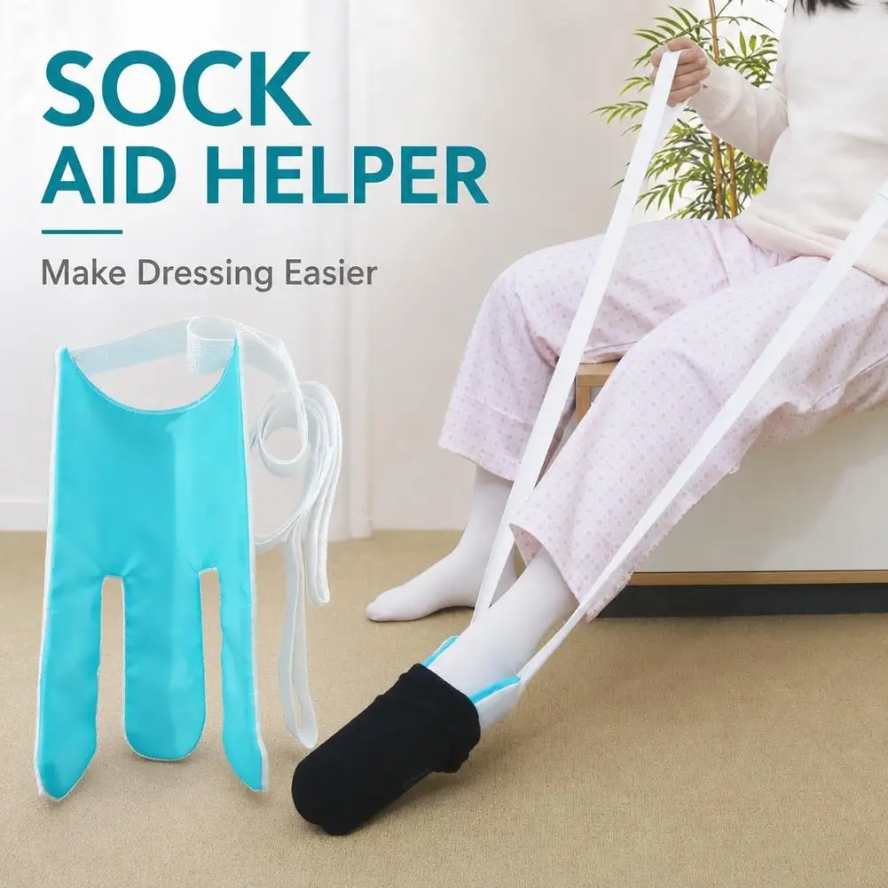 Sock Aid Helper No Bending Sock Aid Pulling Device Easy On Sock Puller For Elderly Disabled Pregnant People Daily Home Use