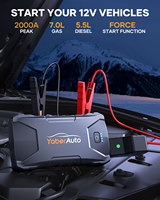 YABER 2000A Peak Current Car Jump Starter Portable Power Bank Mini Waterproof Auto Battery Charger External Battery