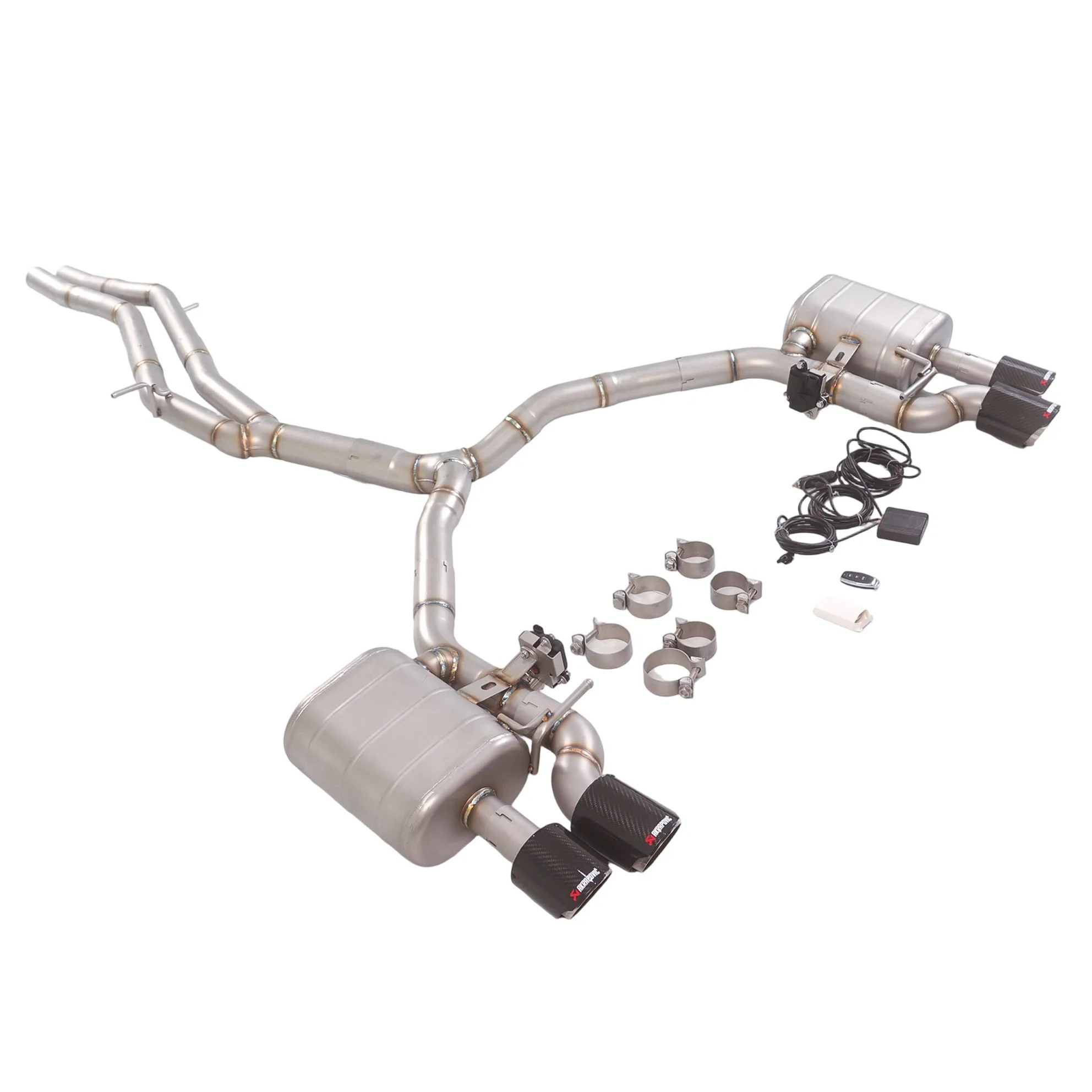 

【 Customized Product 】 Suitable for 18-23 Audi S5 3.0T B9 Catback stainless steel performance valve exhaust pipe four-outlet