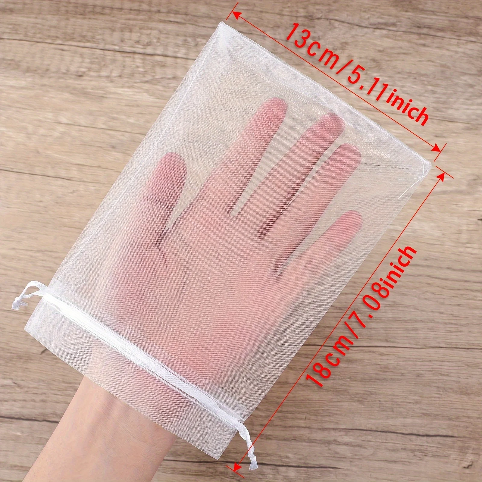 أكياس الأورجانزا الشبكية المسامية، أكياس برباط شفافة مع شريط لهدايا الزفاف، تغليف المجوهرات، حقيبة هدايا أنماط هندسية