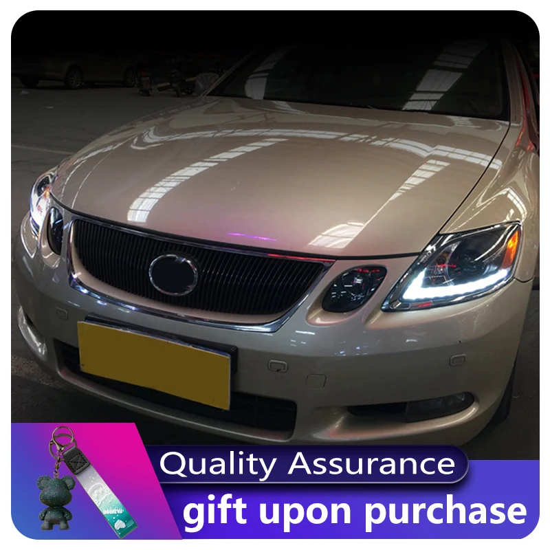 

Пара модифицированных автомобилей для Lexus GS300 GS350 GS430 GS450 2004-2011, передний фонарь DRL, светодиодные аксессуары для инструментов Plug and Play