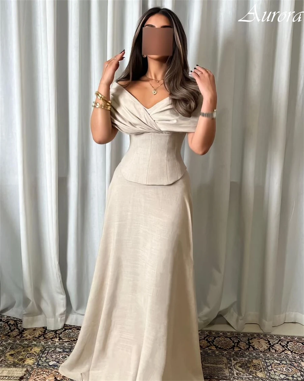 Customized Classic V-Neck A-Line Prom Dresses Elegant Off the Shoulder 2025 Evening Dress High Quality Special Occasion Gowns