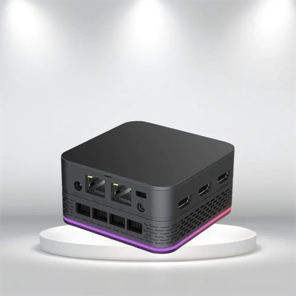 T9 Plus 4 Core Windows 11 Small Mini PC, Intel N95,ROM 16GB LPDDR ,256/512GB/1TB SSD, Dual 1000M LAN ,Three HD Computer