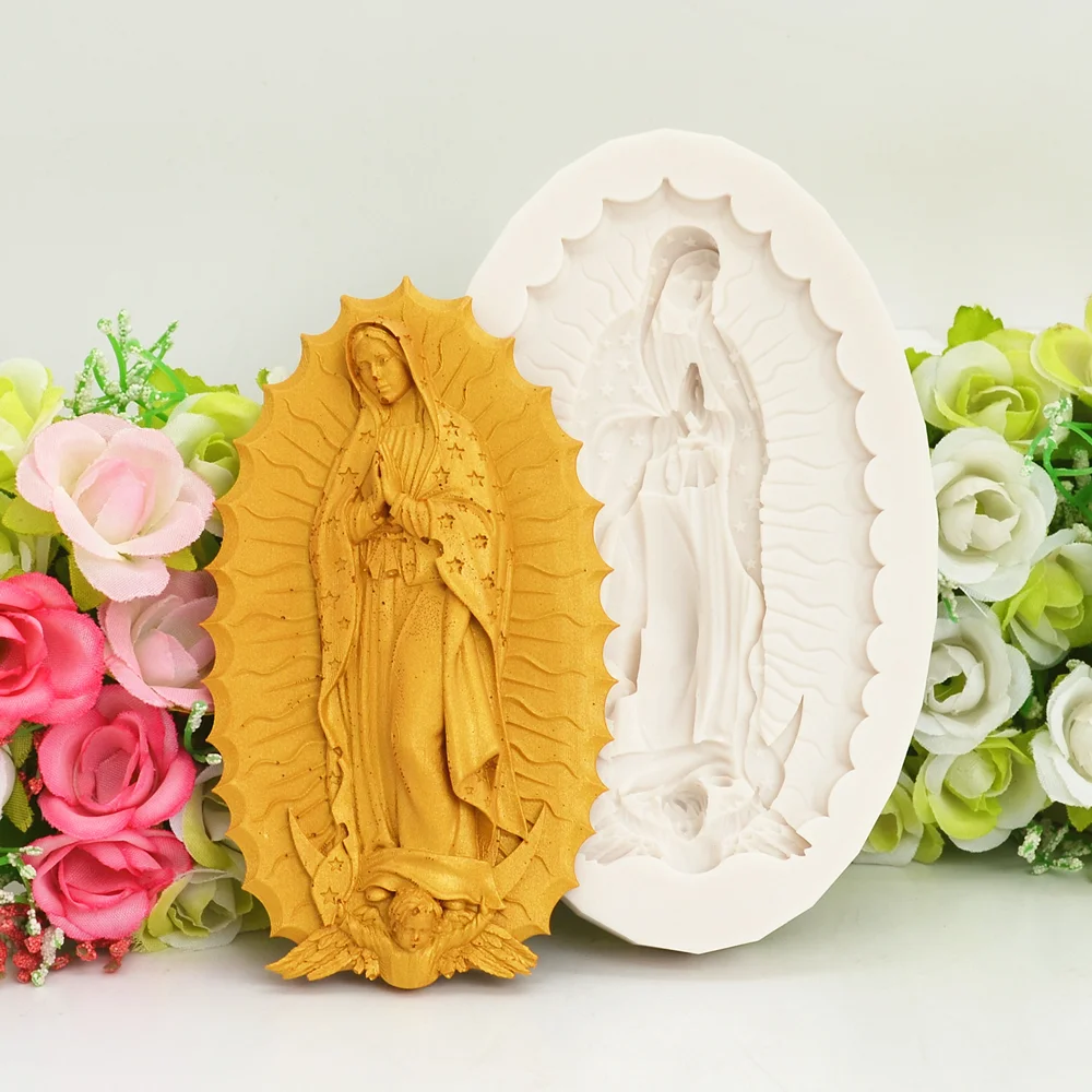 Silicone Mold Angel Our Lady Kitchen Baking Cake Decoration Tools For DIY Star Pastry Chocolate Fondant Relief Moulds Supplies