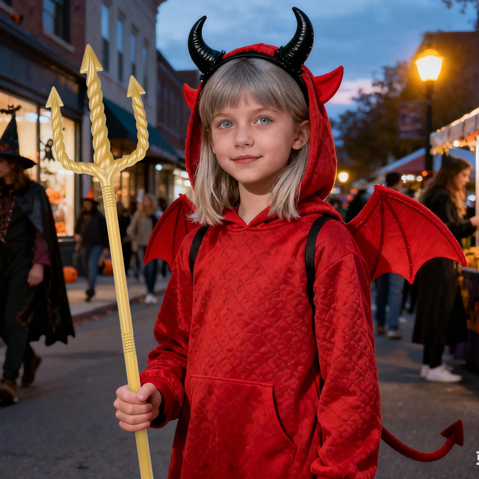 

Trident Props Halloween Costume Accessories Plaything Demon Decorations Devil Cosplay Forks Lightweight for Parties