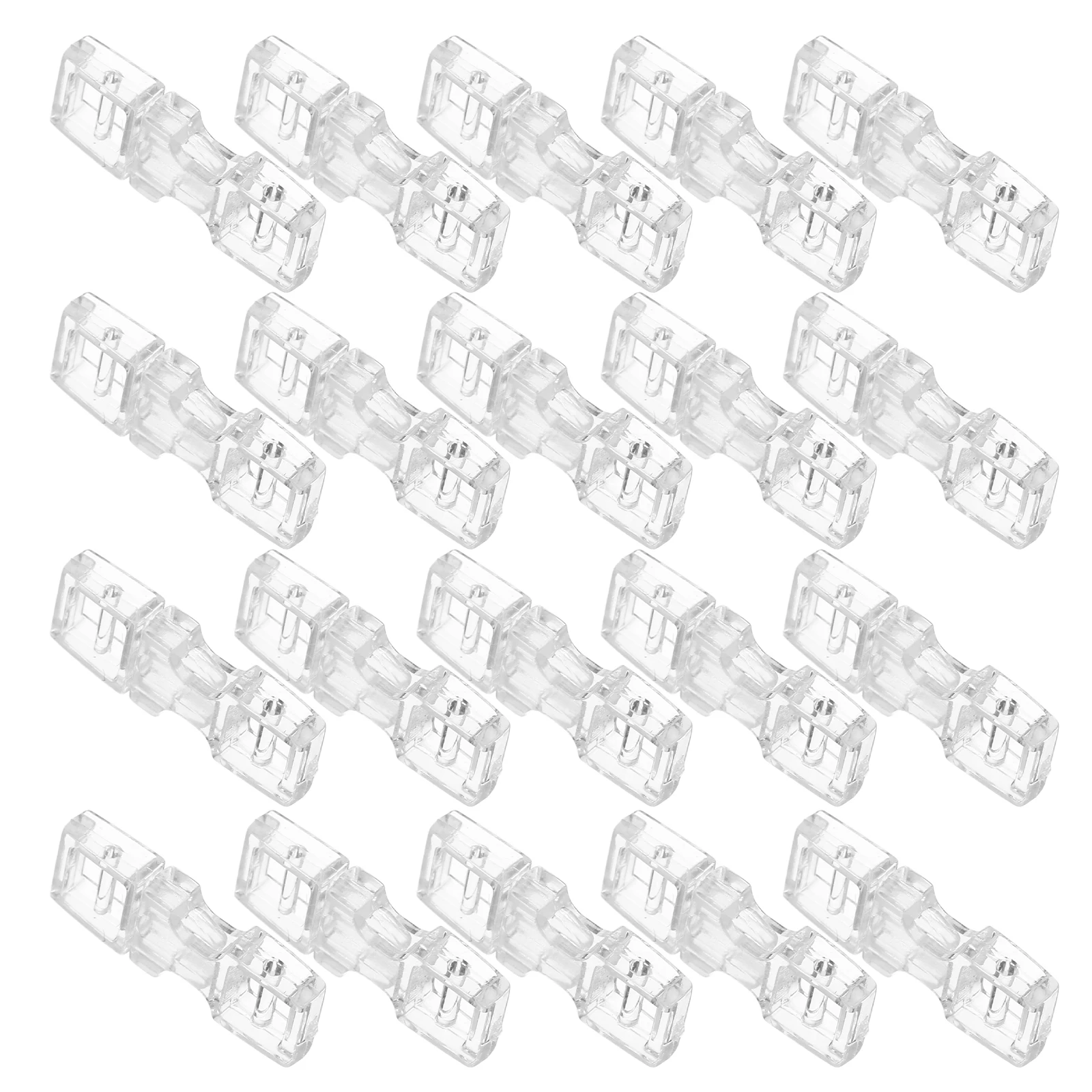 

30pcs Extension Buckles Invisible Fake Nails Connectors Traceless Detachable Plastic Fasteners Press On Nail Holders Tools For