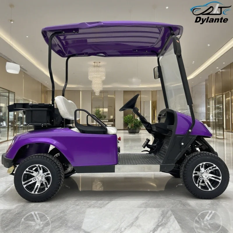 2025 New Model Style Golf Car 48V 60V 72V Lithium Battery 4 Seats With Backup Camera With Folding Windshield