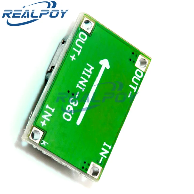 Mini360 RC moduł samolotu Mini 360 DC przetwornica 2A moduł obniżający 4.75V-23V do 1V-17V 17x11x3.8mm LM2596 — zdjęcie 5