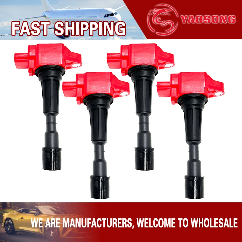 

4PCS Ignition Coil FOR Mazda 2 3 1.5L UF655 UF-655 ZJ49-18-100 ZJ49-18-100A ZJ20-18-100 ZJ20-18-100A ZJ2018100 ZJ2018100A