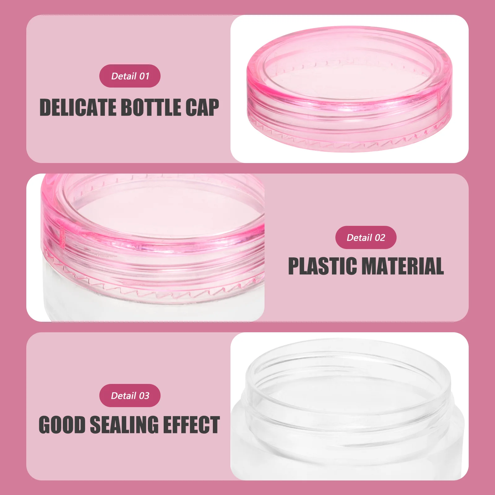 20 قطعة زجاجات كريم صغيرة فارغة حاويات السفر المحمولة إعادة الملء المسمار الموضوع الجرار للكريمات المستحضرات بلسم و