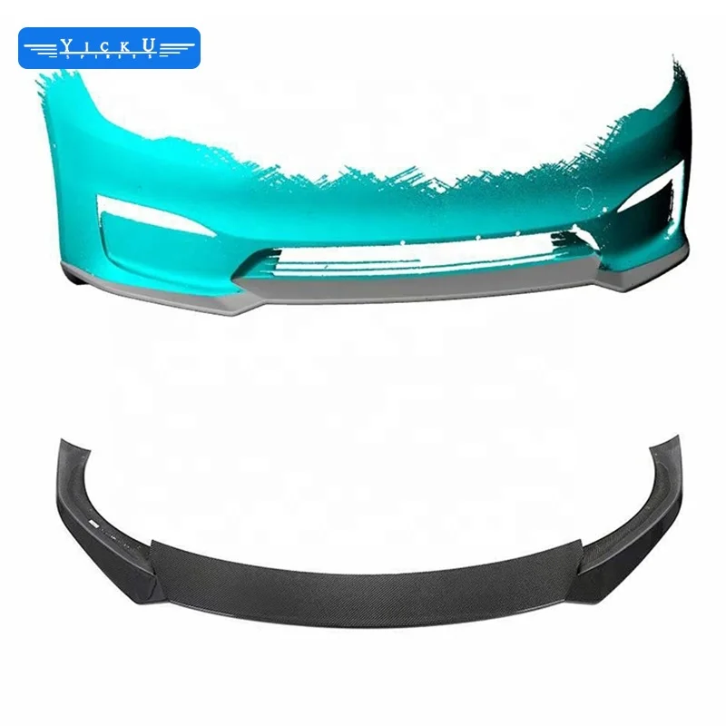 Custom Products RZ Style 100% Carbon Fiber Car Kit Front Shovel Rear Diffuser Rear Spoiler Side Skirt New 2023 forTesla Model S