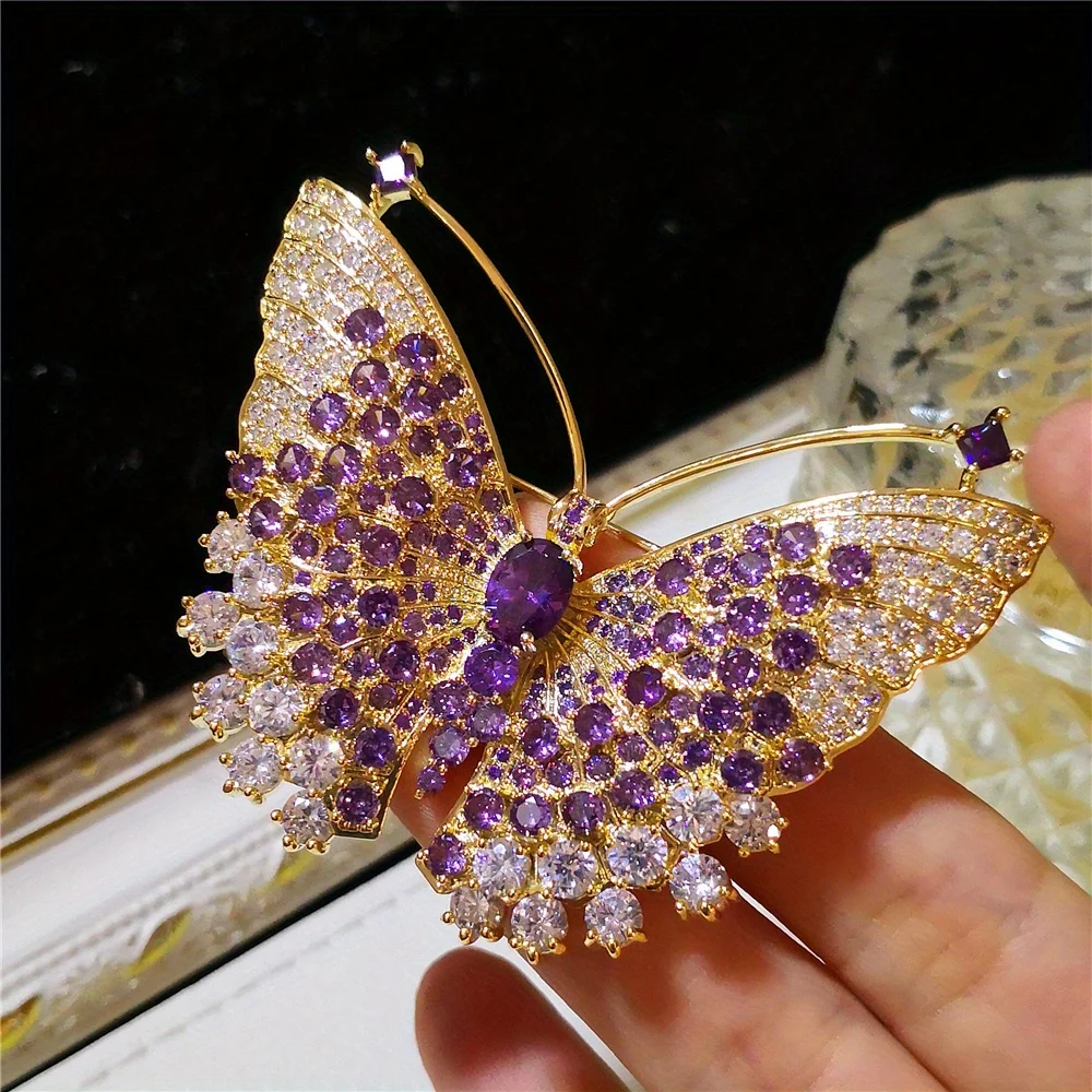Barocke Luxus schöne Schmetterling Insekt Design Männer Frauen Brosche Pin, Schmuck Accessoires, Hochzeit Urlaub Party Paar Überraschung Geschenk