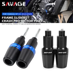 Protector deslizante de marco de MT-03 para YAMAHA MT03 MT25 2015-2024, protección deslizante de eje de horquilla de rueda de motocicleta, almohadilla de choque de motor