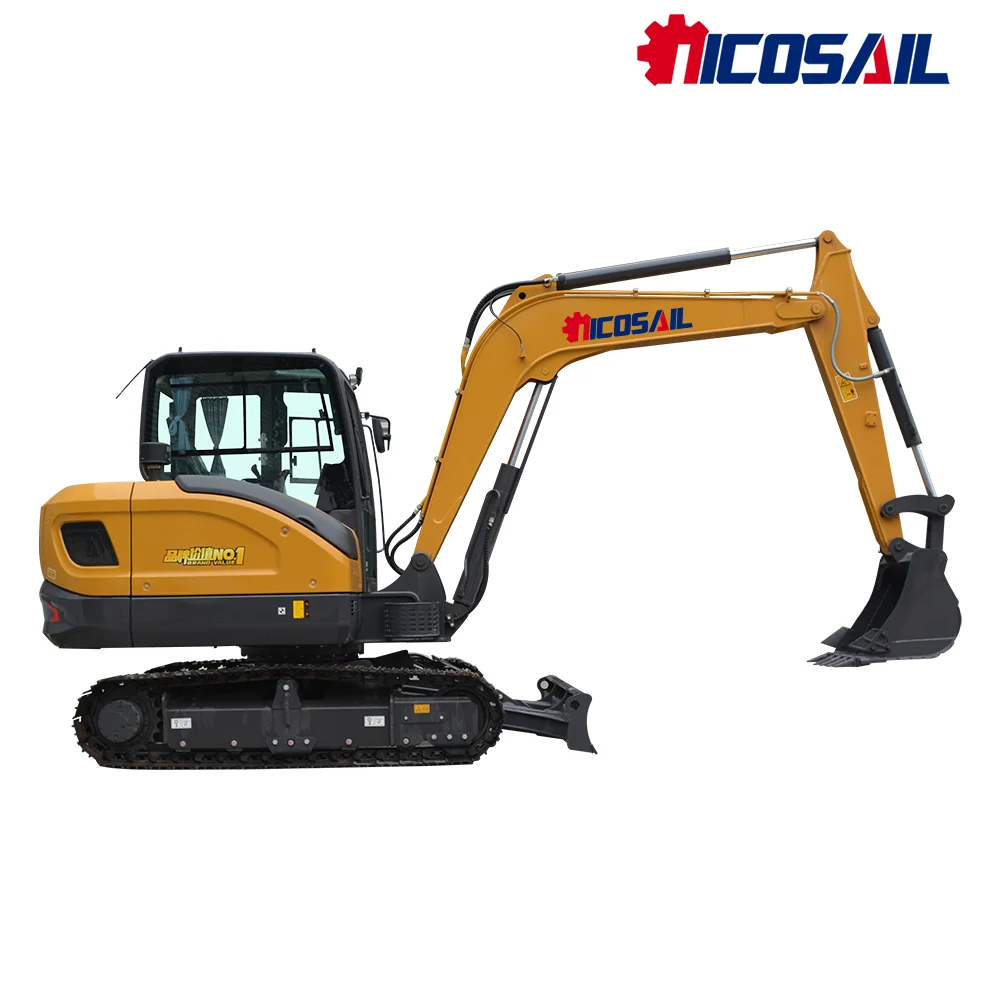 Crawler Digger Excavator 3.83m Digging Depth with Dual Speed Travel for Road Construction