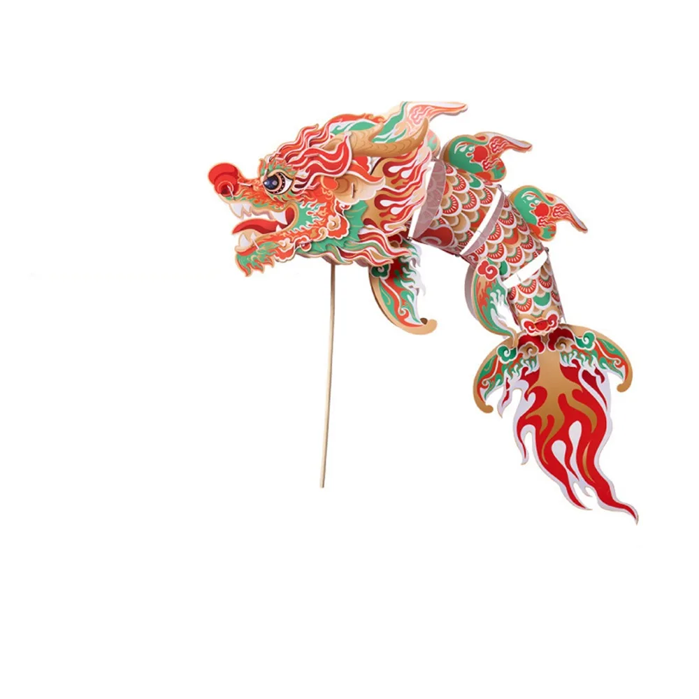 

DIY Craft Dragon Dance Lantern Handmade Waterproof Festival Lantern Material Kit Chinese Style PP Material Children's Lantern