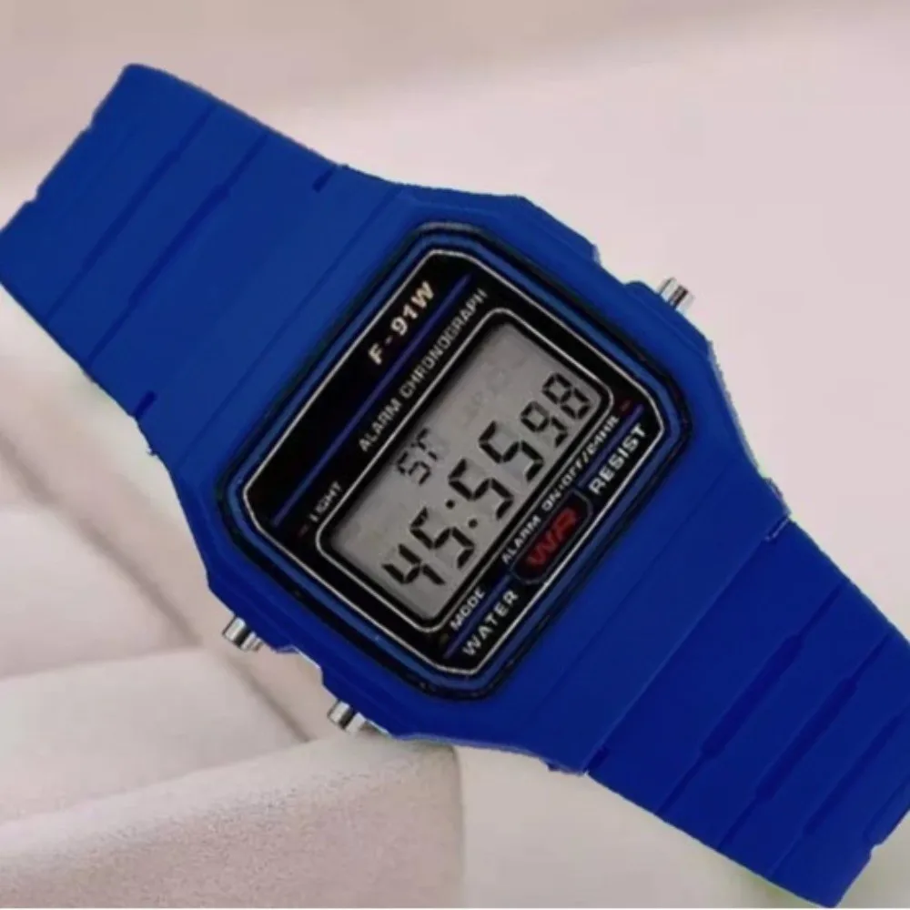 Fashion Multifunction Digital Watch Analog Digital Square Dial LED Watch Electronic Watch Kids Wear