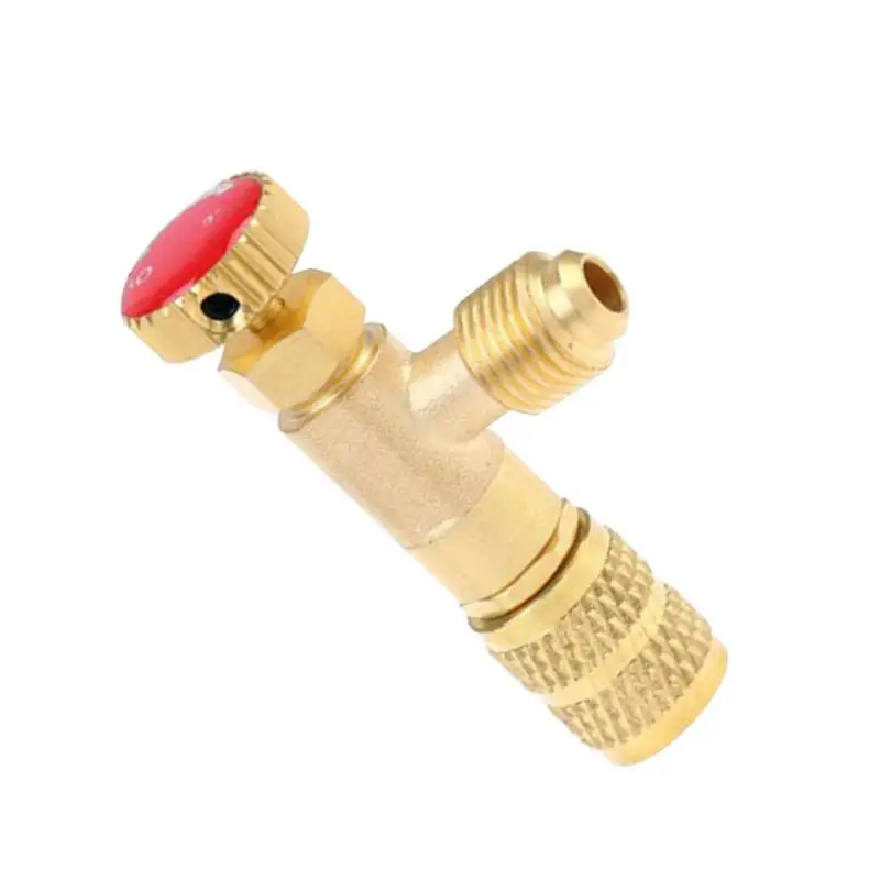 

Brass Filling Safety Safety Adapter Air Conditioning Tool R410a R22 Air Conditioning Refrigerant Brass Shut-Off Air Conditioner